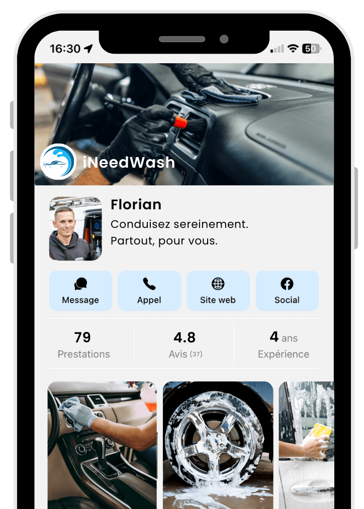 Image d'un profil personnalisé pour un professionnel indépendant sur Octav